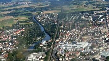 Luftaufnahme von Gießen
