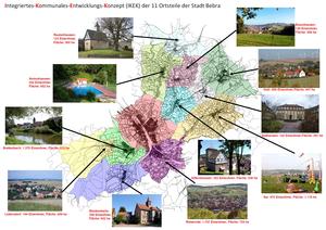 Übersichtsplan Bebra und Ortsteile, Ersteller: Jens Meister und Alexander Thiel (Stadt Bebra)