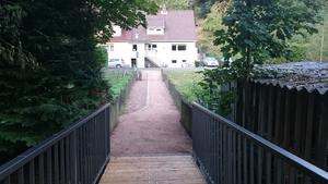 Neue Fußgängerbrücke, Foto Frau Menten, Buchenau