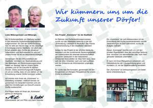 Dorfentwicklung Marburg, Faltblatt Seite 2, Universitätsstadt Marburg